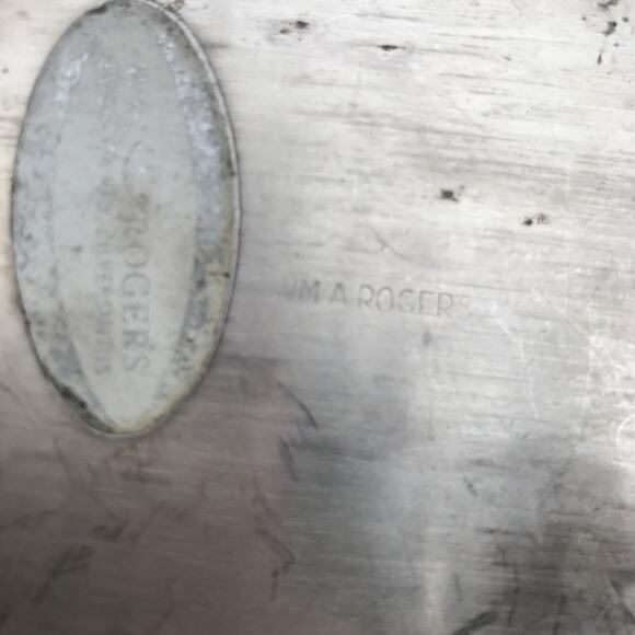 Vintage WMA. Rogers Oneida Silverplate Serving Dish/Tray/Platter. Ornate - Picture 2 of 6